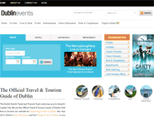 Tablet Screenshot of dublinevents.com